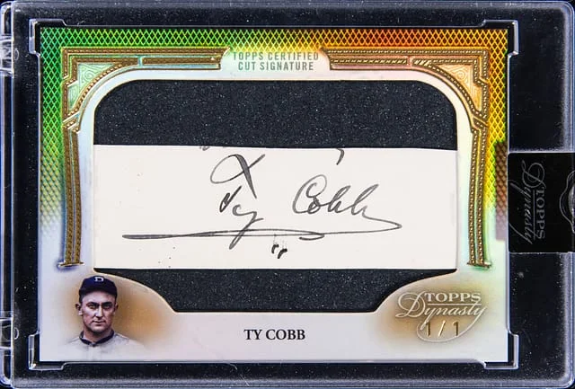 2024 Topps Dynasty Ty Cobb Cut Signature #CS-TC card image