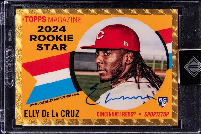 2024 Topps Elly De La Cruz Transcendent '60 Topps Stars SuperFractor Autographs #60RSSA-ED2 card image