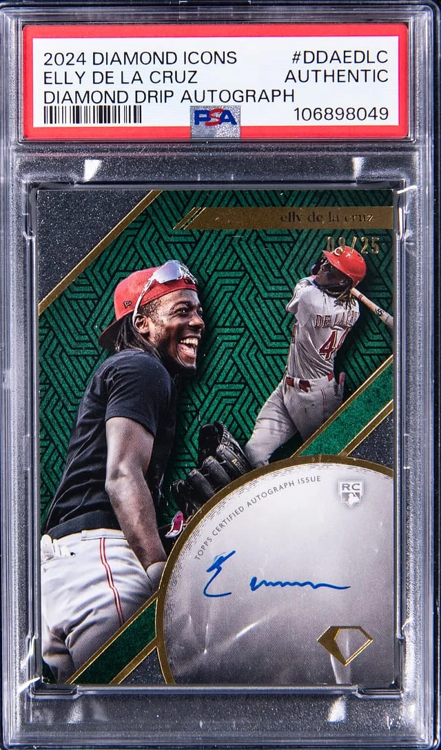 2024 Topps Elly De La Cruz Diamond Icons Diamond Drip Autograph #DDA-DELC card image