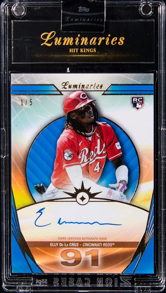2024 Topps Elly De La Cruz Luminaries Hit Kings Autograph #HK-ED card image