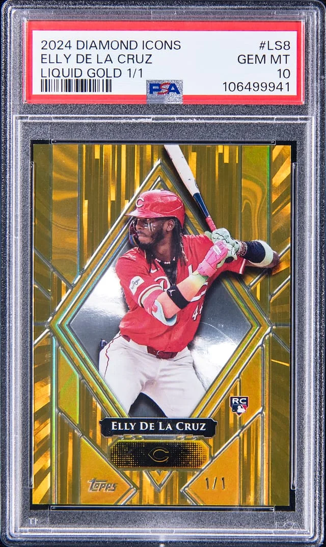 2024 Topps Elly De La Cruz Diamond Icons Liquid Gold #LS-8 card image
