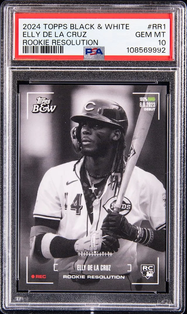 2024 Topps Elly De La Cruz Black & White Resolution #RR1 card image