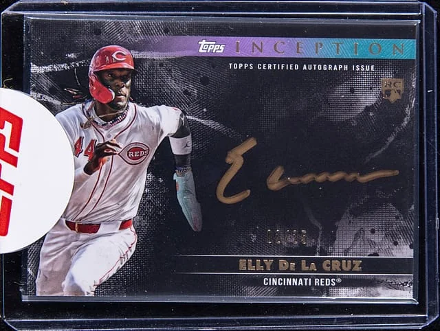 2024 Topps Elly De La Cruz Inception Silver Signings Autographs Gold #SS-ED card image