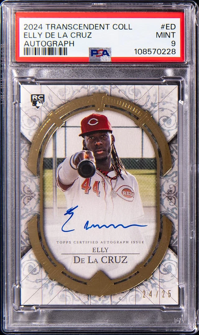 2024 Topps Elly De La Cruz Transcendent Collection Autograph #TCA-ED card image