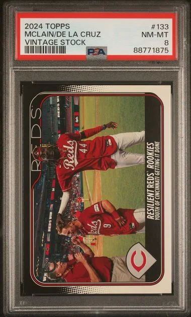 2024 Topps Elly De La Cruz/Matt McLain Vintage Stock #133 card image