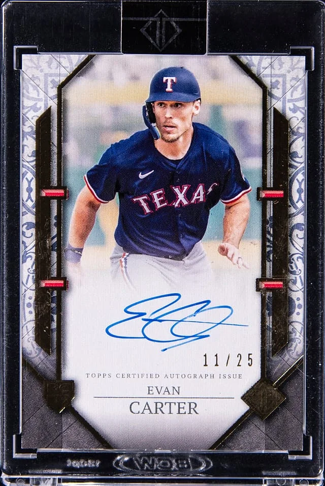 2024 Topps Evan Carter Transcendent Collection Showcase Autograph #RSA-EC card image