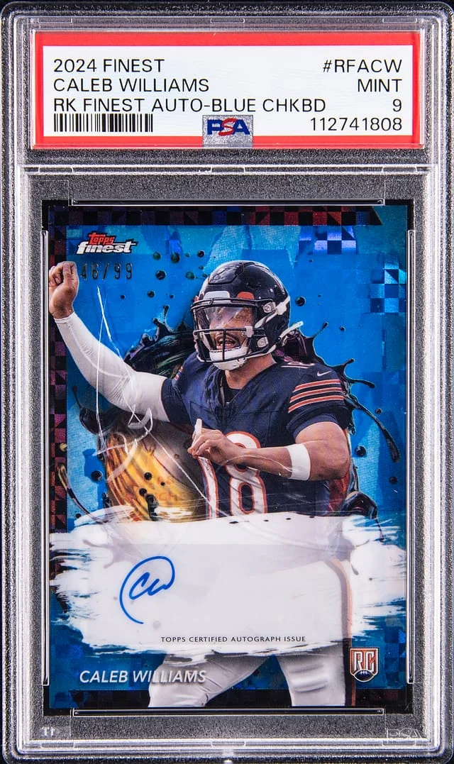 2024 Topps Finest Caleb Williams Autographs SuperFractor #RFA-CW card image