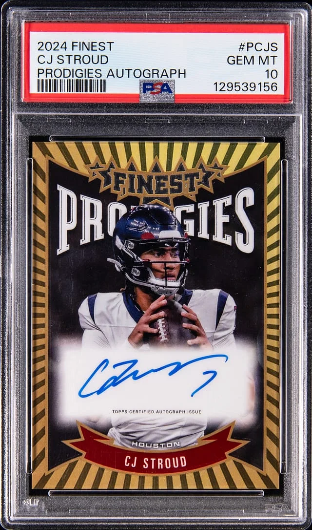 2024 Topps Finest C.J. Stroud Prodigies Autographs #P-CJS card image