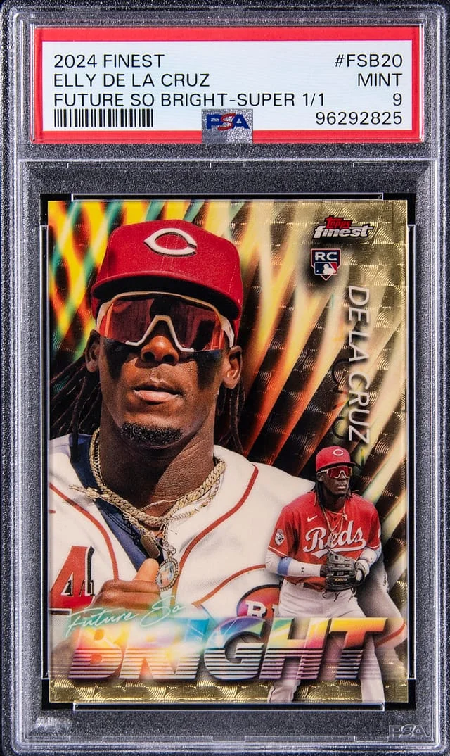 2024 Topps Finest Elly De La Cruz Future So Bright Superfractor #FSB20 card image