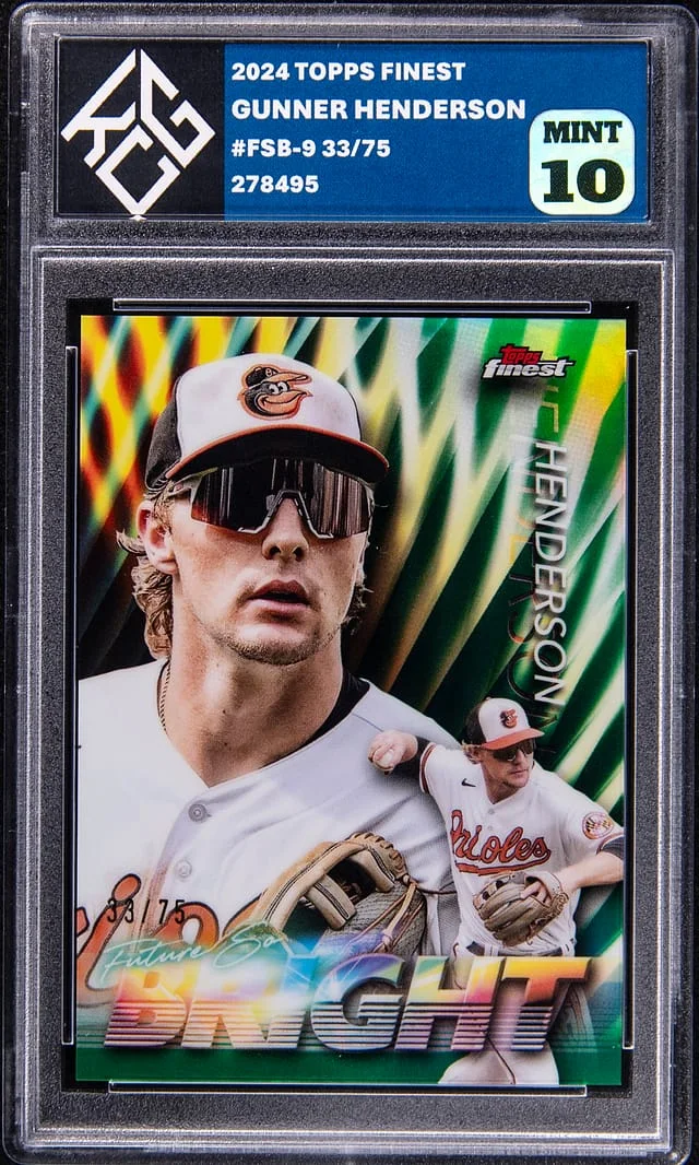 2024 Topps Finest Gunnar Henderson Future So Bright #FSB-9 card image