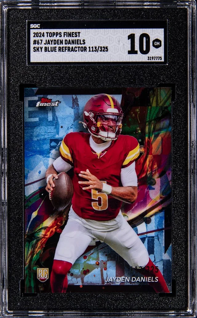 2024 Topps Finest Jayden Daniels #67 card image