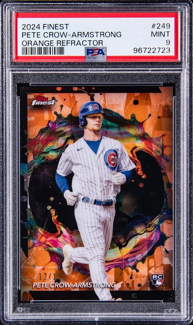 2024 Topps Finest Pete Crow-Armstrong Orange Refractor #249 card image