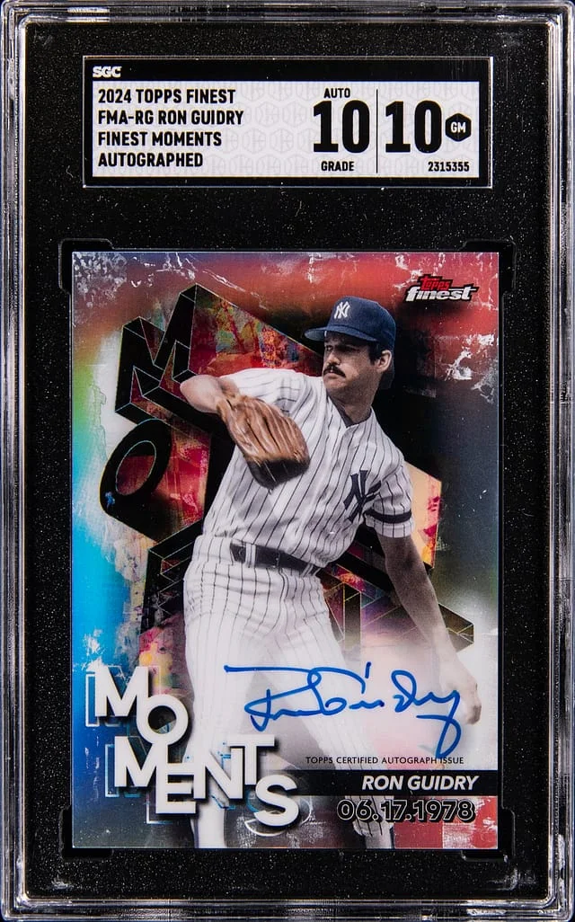 2024 Topps Finest Ron Guidry Moments #FMA-RG card image