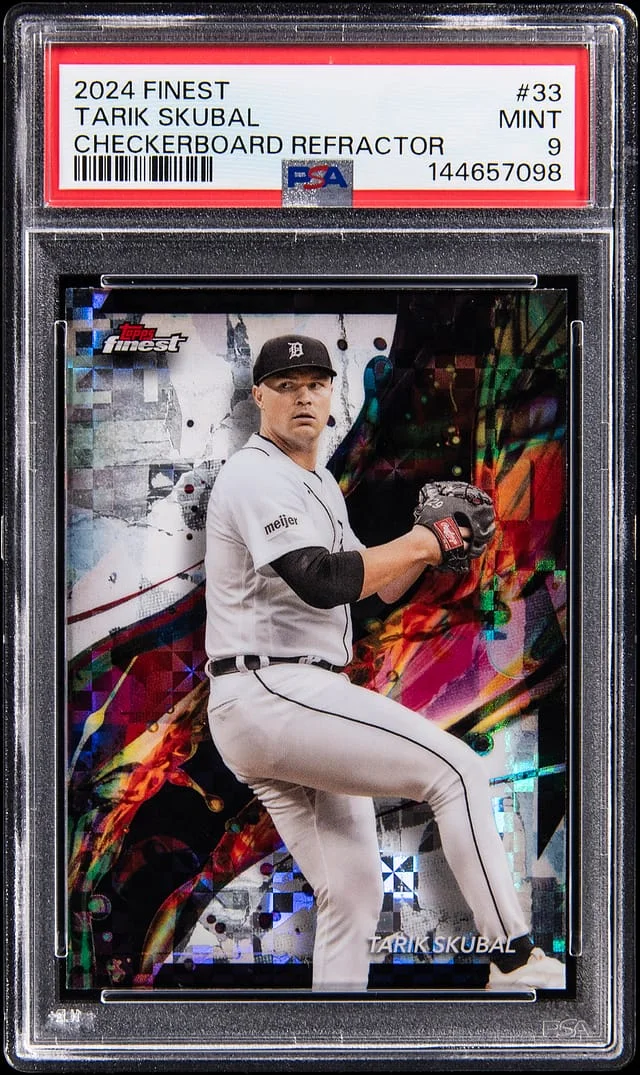 2024 Topps Finest Tarik Skubal Checkerboard Refractor #33 card image