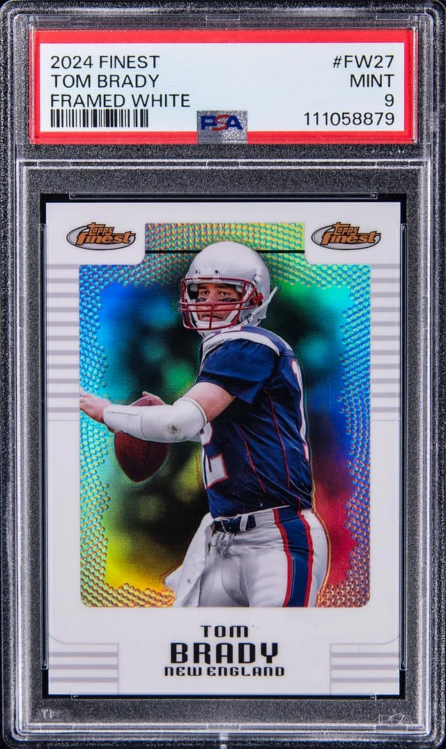 2024 Topps Finest Tom Brady Framed White #FW-27 card image