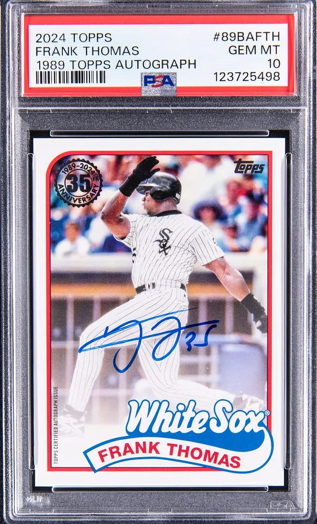 2024 Topps Frank Thomas 1989 Topps Autograph #89BA-FTH card image