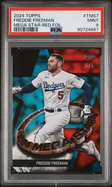 2024 Topps Freddie Freeman Mega Star Red Foil #TMS7 card image