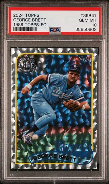 2024 Topps George Brett 1989 Topps Baseball Foil #89B47 card image