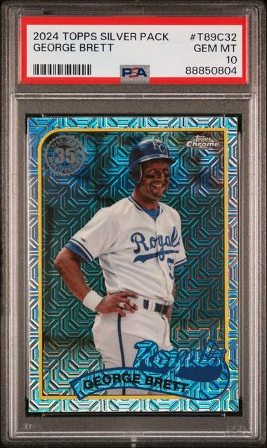 2024 Topps George Brett Silver Pack 1989 Chrome Promo #T89C32 card image