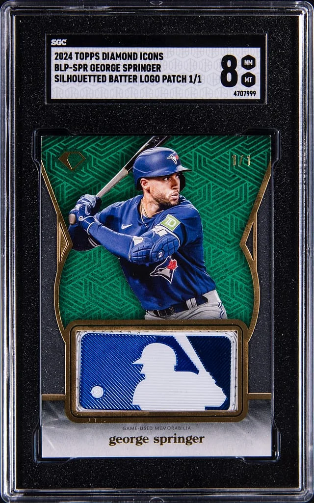 2024 Topps George Springer Diamond Icons Silhouetted Batter Logo Patch #BLP-SPR card image