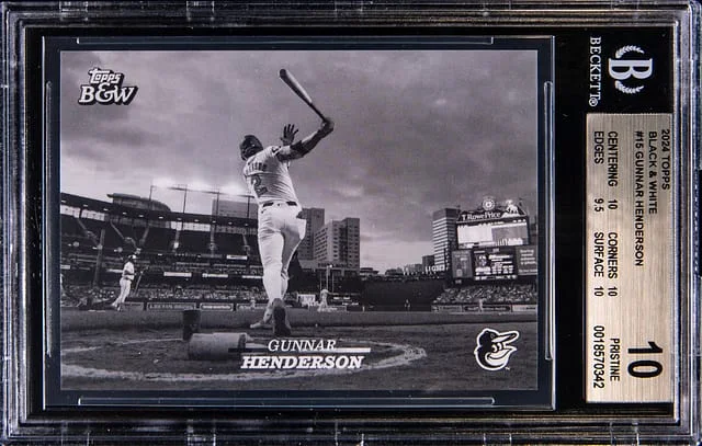 2024 Topps Gunnar Henderson Black & White #15 card image
