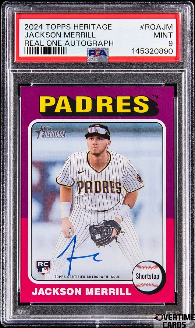 2024 Topps Heritage Jackson Merrill Autograph #ROA-JM card image