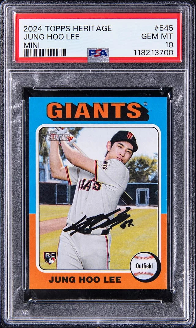 2024 Topps Heritage Jung Hoo Lee Mini #545 card image