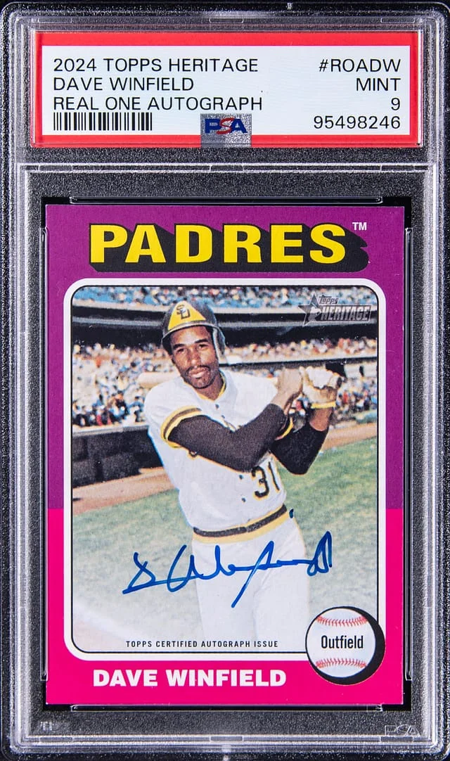2024 Topps Heritage Real One Dave Winfield Autograph #ROADW card image