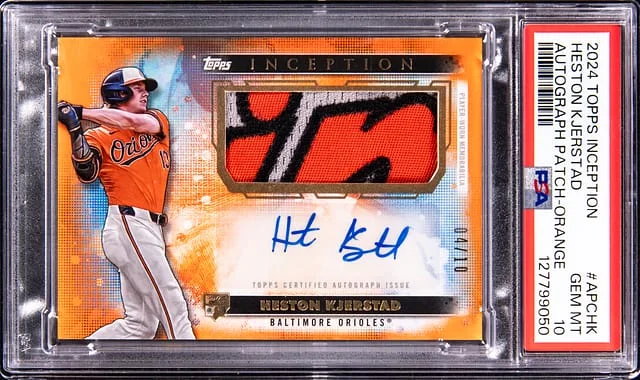 2024 Topps Heston Kjerstad Inception Autograph Patch Orange #APCHK card image