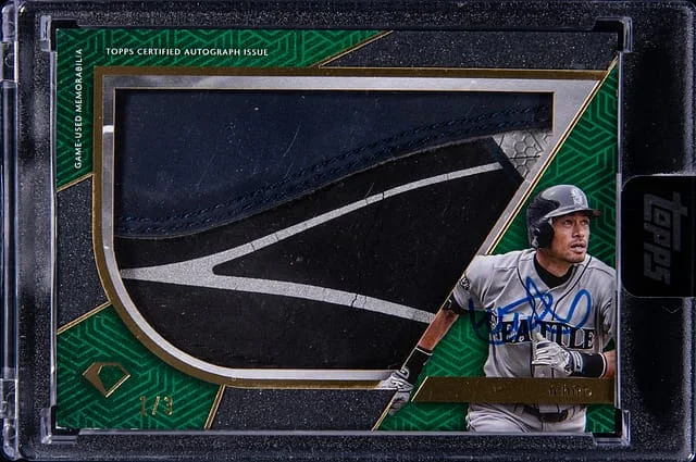 2024 Topps Ichiro Diamond Icons Preeminent Pieces Autographed Relic #PPAR-I card image