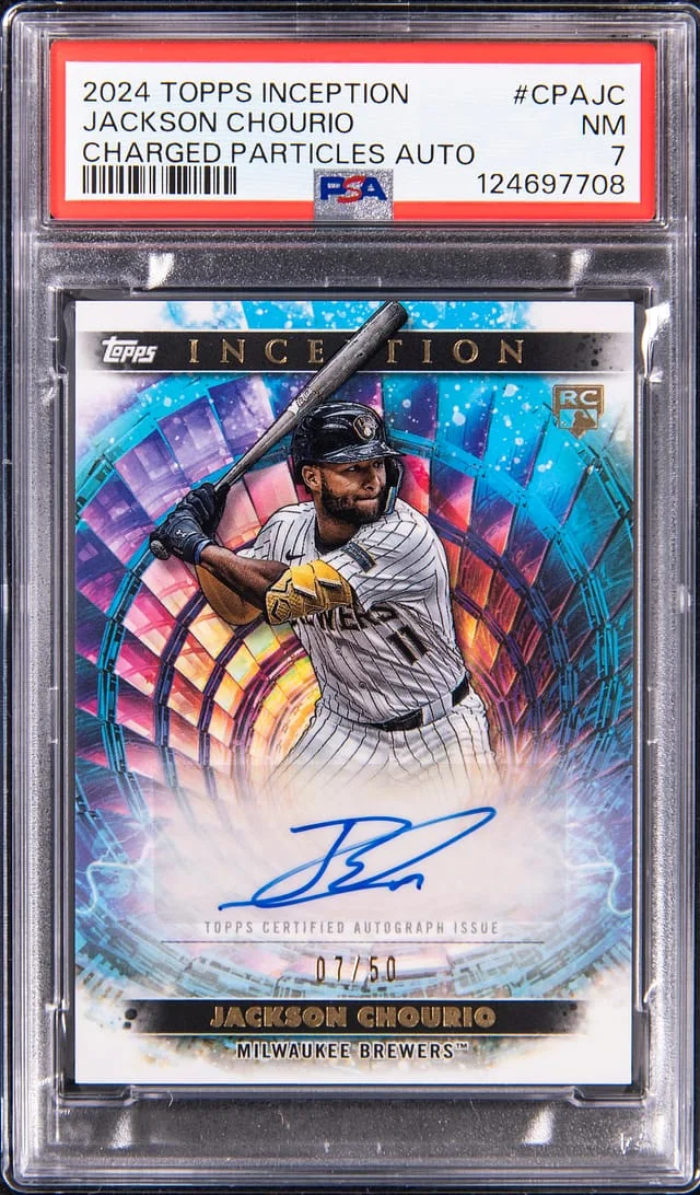 2024 Topps Jackson Chourio Inception Charged Particles Autograph #CPA-JC card image