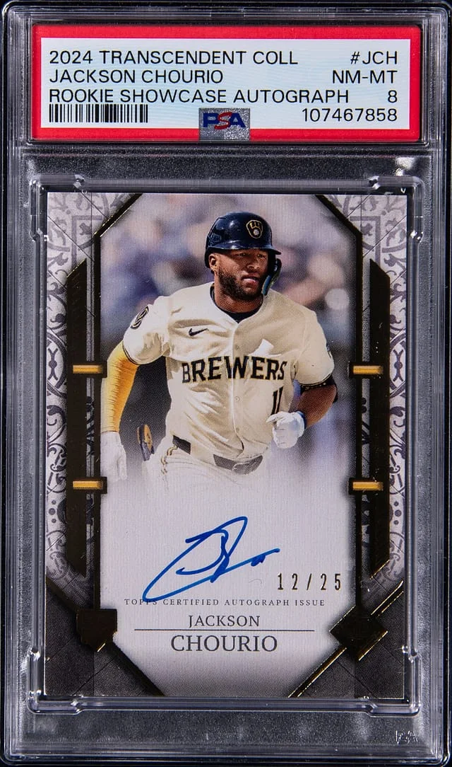 2024 Topps Jackson Chourio Transcendent Collection Showcase Autograph #RSA-JCH card image