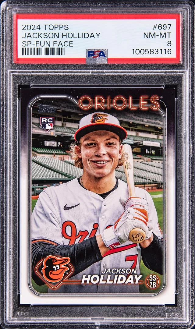 2024 Topps Jackson Holliday Short Print Fun Face #697 card image