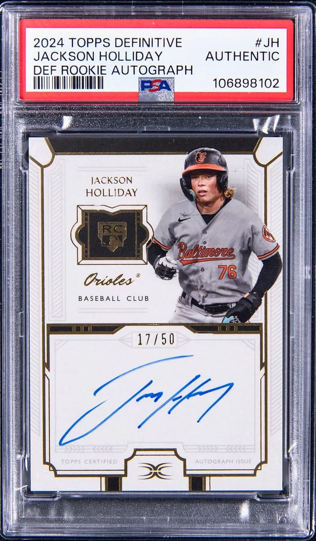 2024 Topps Jackson Holliday Definitive Collection Autograph #DRA-JH card image
