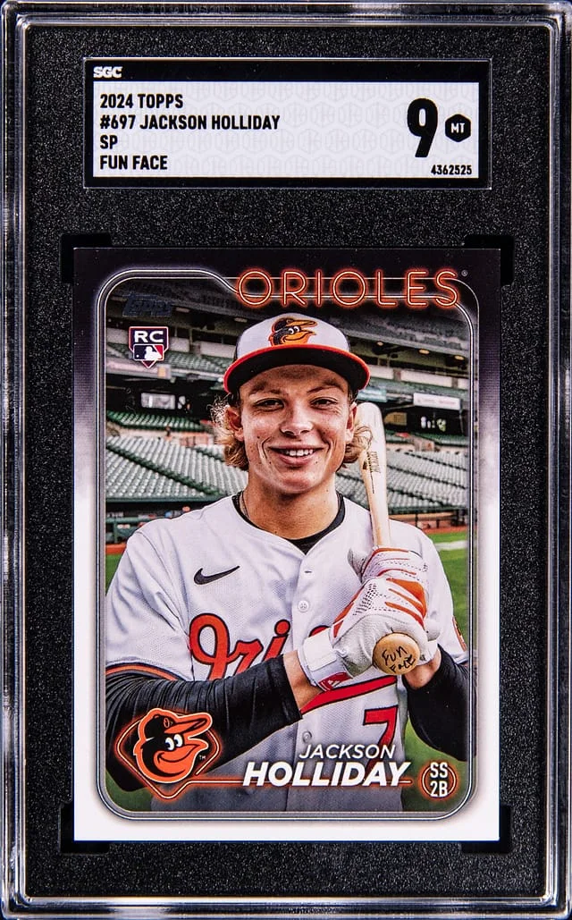 2024 Topps Jackson Holliday, Fun Face SP #697 card image