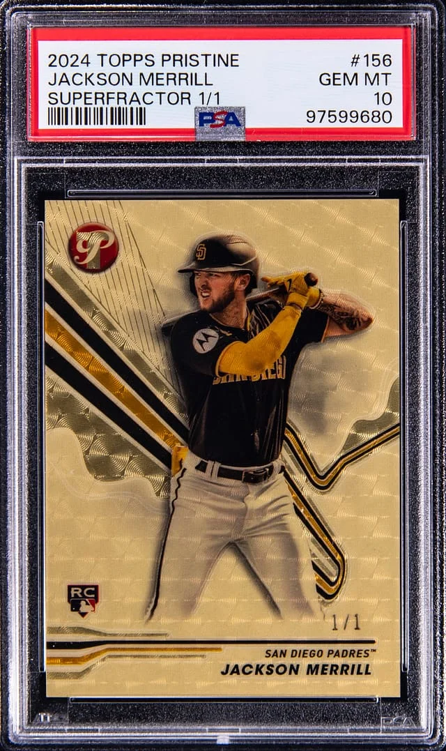 2024 Topps Jackson Merrill Pristine SuperFractor #156 card image