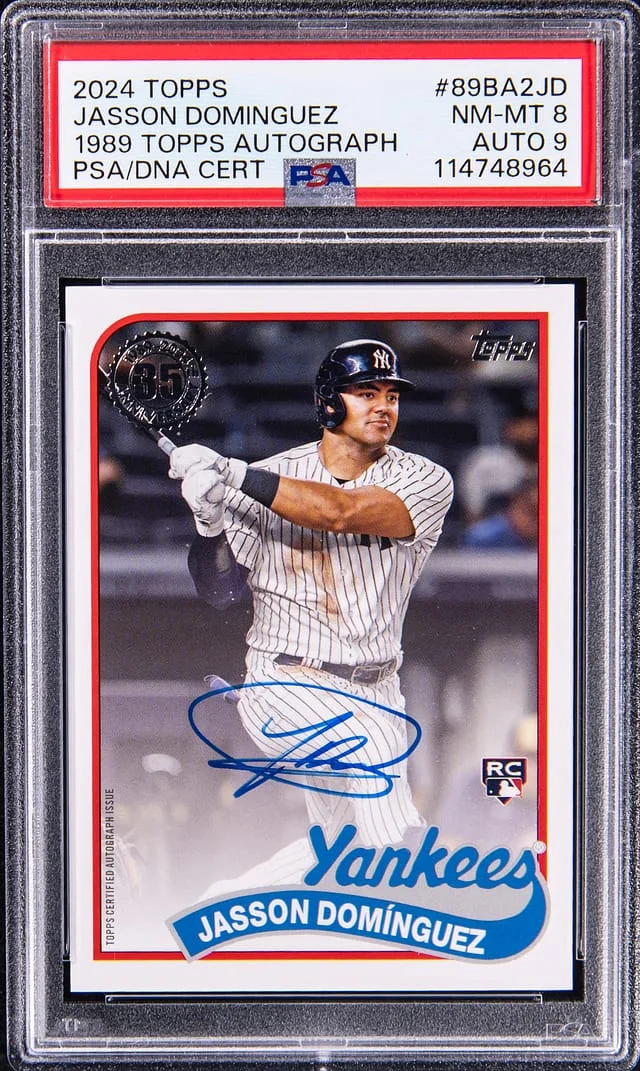 2024 Topps Jasson Dominguez 1989 Topps Autograph #89BA2-JD card image