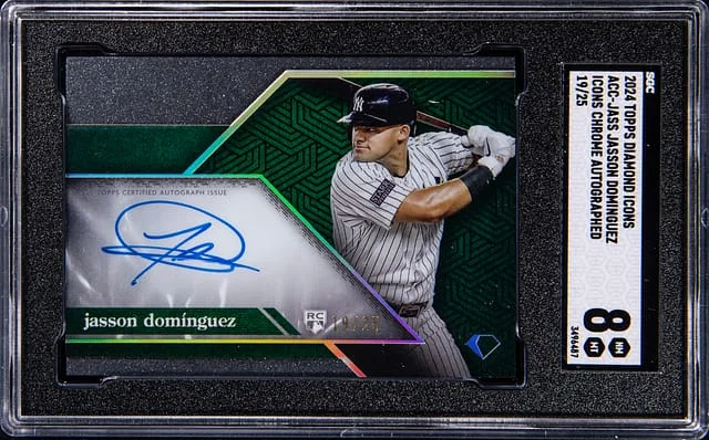 2024 Topps Jasson Dominguez Diamond Icons Icons Chrome Autographed #ACC-JASS card image