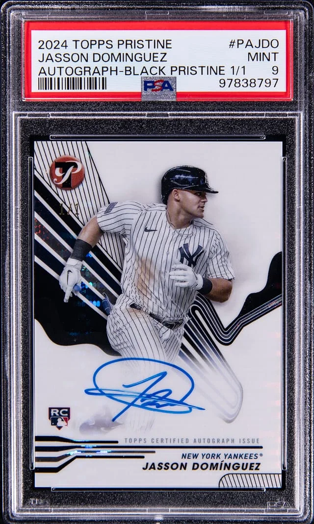 2024 Topps Jasson Dominguez Pristine Autograph Black Pristine #PA-JDO card image
