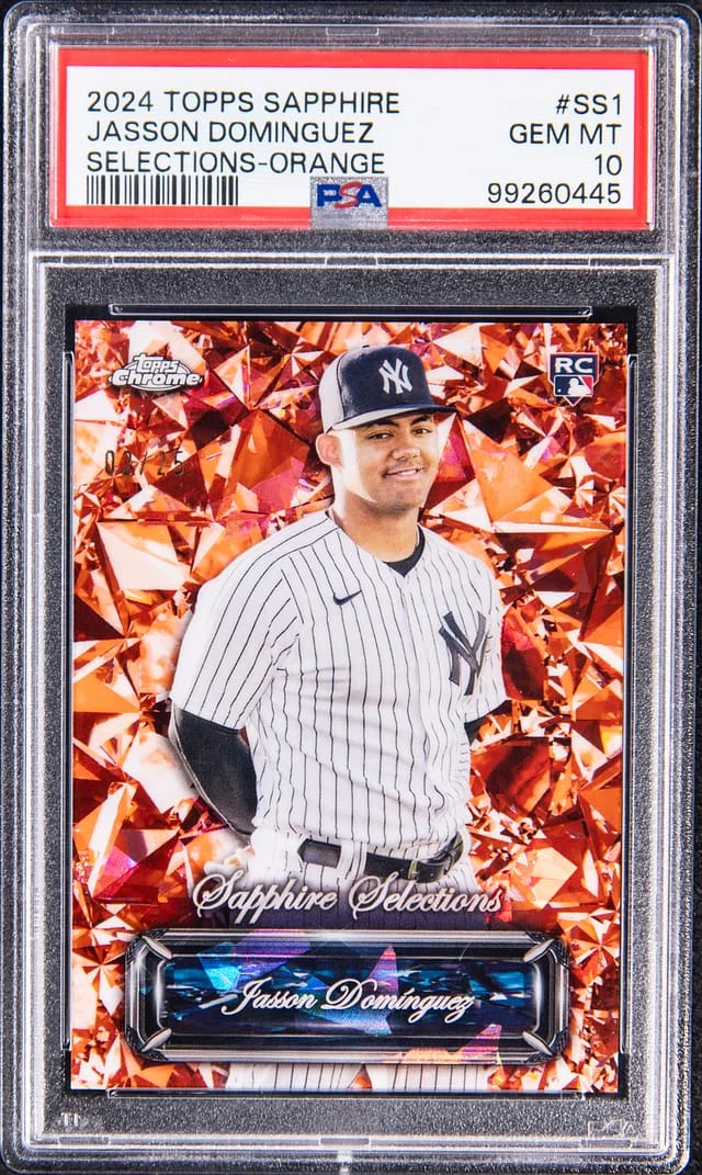 2024 Topps Jasson Dominguez Sapphire Selections Orange #SS-1 card image