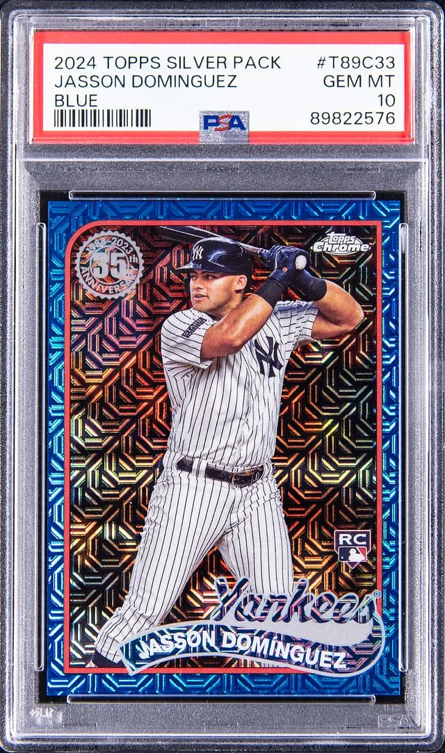 2024 Topps Jasson Dominguez Silver Pack Blue #T89C-33 card image