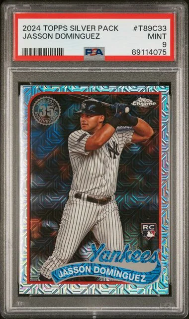 2024 Topps Jasson Dominguez Silver Pack 1989 Chrome Promo #T89C33 card image