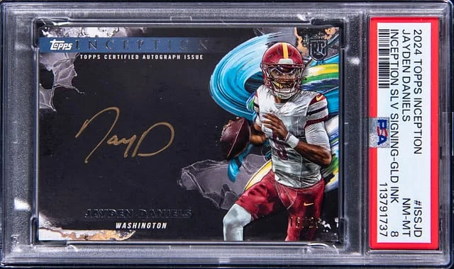 2024 Topps Jayden Daniels Inception Silver Signings Gold Ink #ISS-JD card image