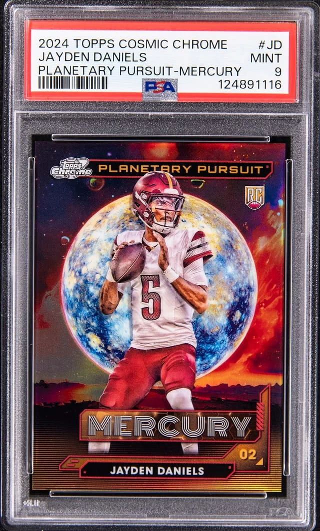 2024 Topps Jayden Daniels Cosmic Chrome Planetary Pursuit Mercury #PPM-JD card image