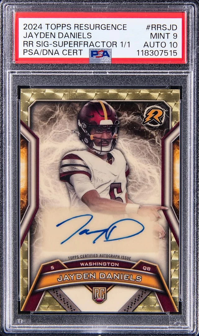 2024 Topps Jayden Daniels Resurgence Signatures SuperFractor #RRS-JD card image