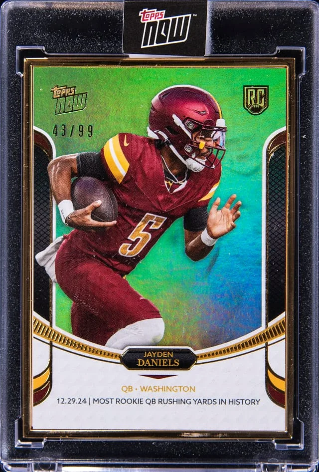 2024 Topps Jayden Daniels - Topps Encased Campaign Green #8 card image