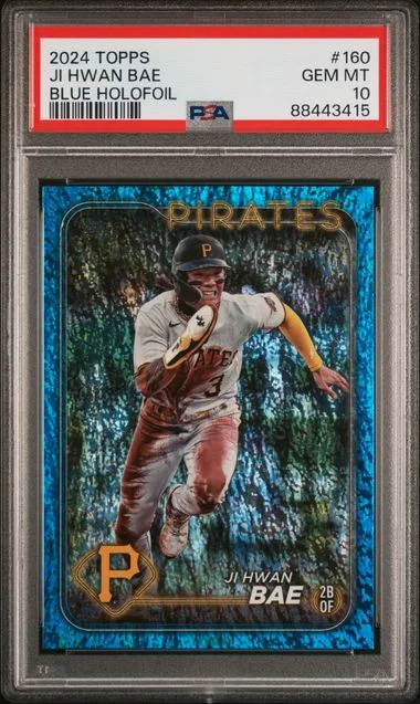 2024 Topps Ji Hwan Bae Blue Holofoil #160 card image