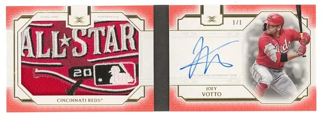 2024 Topps Joey Votto Definitive Autograph Patch Book Card #APBC-JV card image