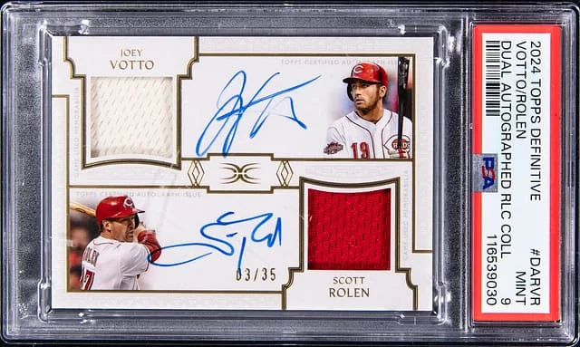 2024 Topps Joey Votto/Scott Rolen Definitive Dual Autographed Relic Collection #DAR-VR card image