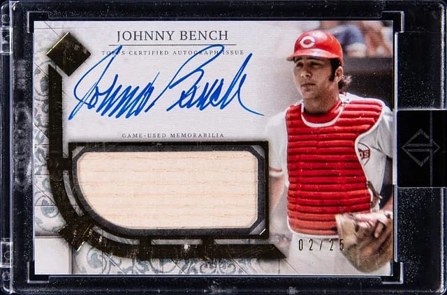 2024 Topps Johnny Bench Transcendent Collection Autograph Relic Variation #TCAR-JB card image